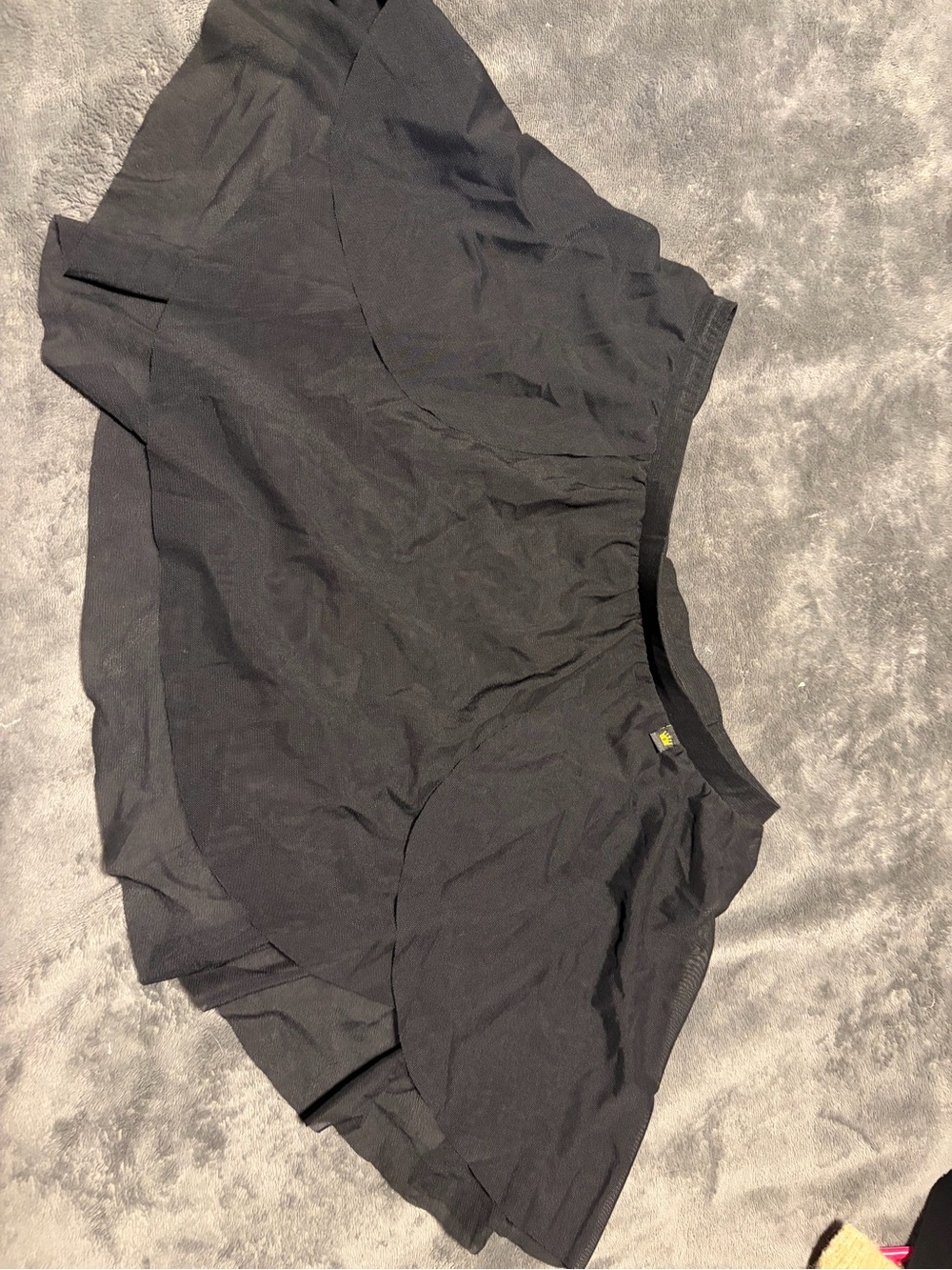 Black Layered Mini dance Skirt